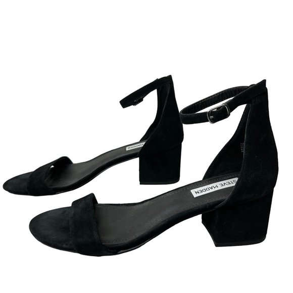 Steve Madden Shoes - Steve Madden Sandal WOMENS 9.5 IRENEEW  Black Suede Leather Straps